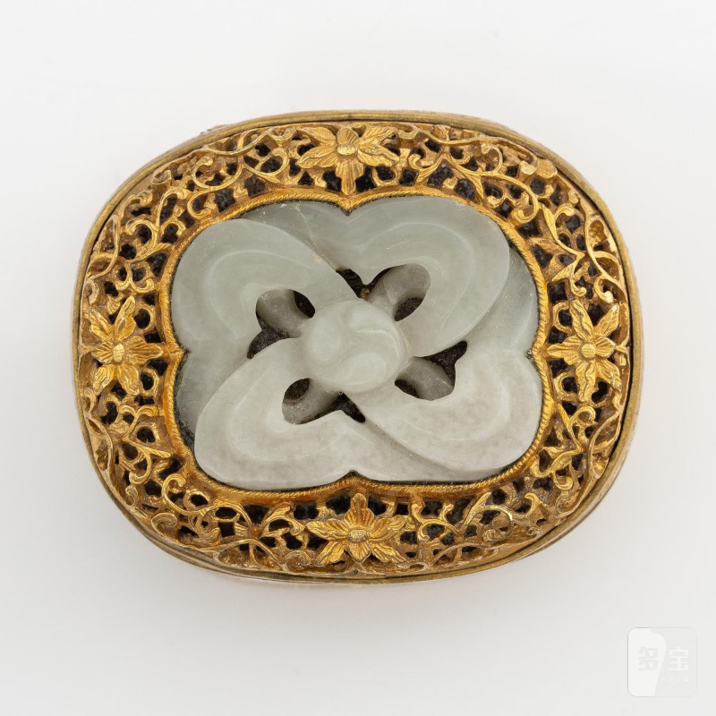 A gilded box with an 'endless knot' inlay, - 图3